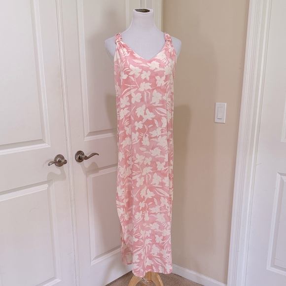 L Space Nicola Pink And White Floral Paradise Blooms Swim Cover Up Dress Small - Picture 4 of 11